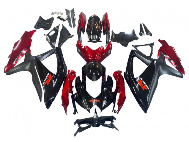 Purchase 2008-2010 Red Glossy Black Suzuki GSXR 600 / GSXR 750 Motorcycle Fairing UK
