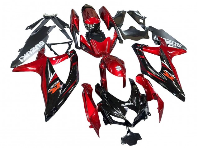 Purchase 2008-2010 Red Glossy Black Suzuki GSXR 600 / GSXR 750 Motorcycle Fairings UK