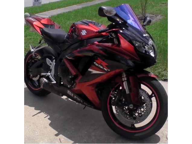 Purchase 2008-2010 Red Glossy Black Suzuki GSXR 600 / GSXR 750 Motorcycle Fairings UK