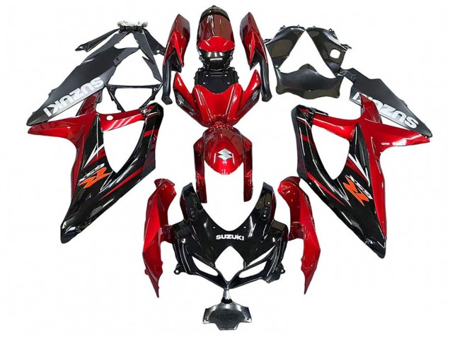Purchase 2008-2010 Red Glossy Black Suzuki GSXR 600 / GSXR 750 Motorcycle Fairings UK