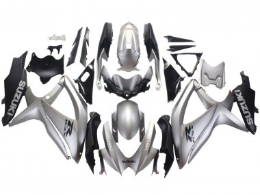Purchase 2008-2010 Silver Matte Black Suzuki GSXR 600 / GSXR 750 Motorcycle Fairings UK
