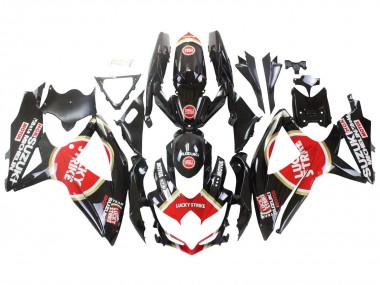 Purchase 2008-2010 Glossy Black Red White Motul Lucky Strike Suzuki GSXR 600 / GSXR 750 Motorcycle Fairings UK