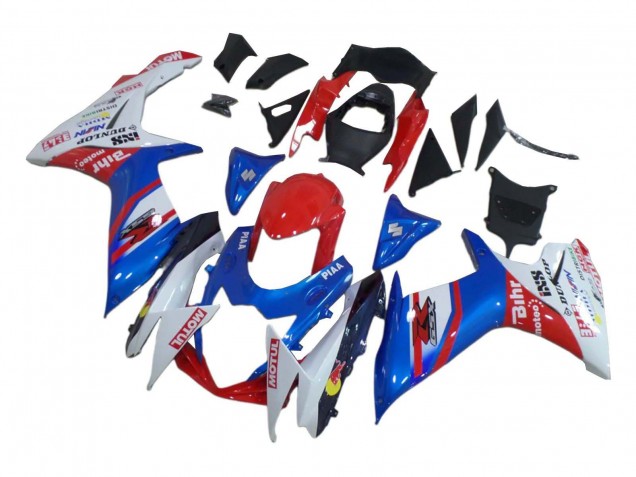 Purchase 2008-2010 White Red Blue Suzuki GSXR 600 / GSXR 750 Motorcycle Fairings UK