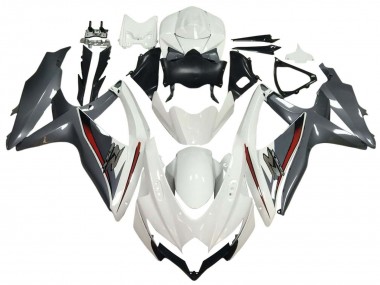 Purchase 2008-2010 White Grey Red Suzuki GSXR 600 / GSXR 750 Motorcycle Fairings UK