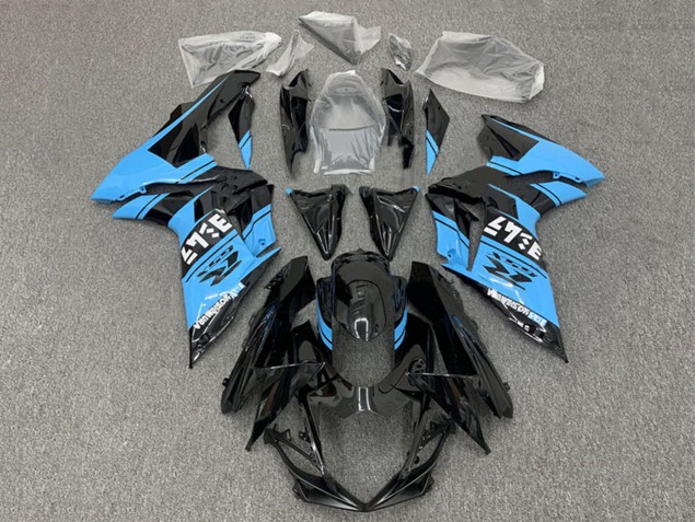 Purchase 2011-2024 Glossy Black Light Blue Suzuki GSXR 600 / GSXR 750 Motorcycle Fairings UK