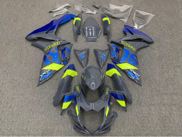 Purchase 2011-2024 Dark Nardo Grey Blue Fluorescent Yellow Suzuki GSXR 600 / GSXR 750 Motorcycle Fairings UK