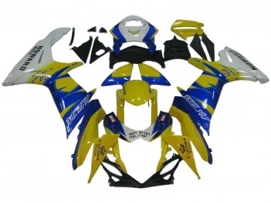 Purchase 2011-2024 White Yellow Blue Alstare Corona Extra Suzuki GSXR 600 / GSXR 750 Motorcycle Fairings UK