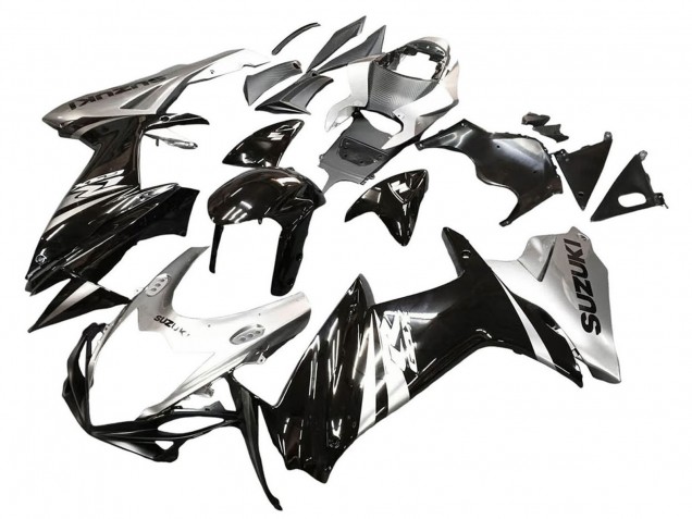 Purchase 2011-2024 Glossy Black Silver Suzuki GSXR 600 / GSXR 750 Motorcycle Fairing UK