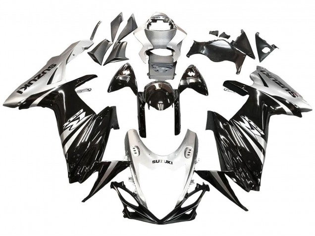 Purchase 2011-2024 Glossy Black Silver Suzuki GSXR 600 / GSXR 750 Motorcycle Fairing UK