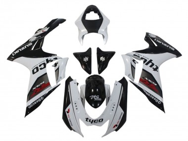 Purchase 2011-2024 White Black Tyco Beacon Suzuki GSXR 600 / GSXR 750 Motorcycle Fairings UK