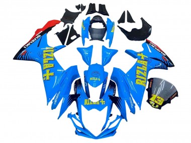 Purchase 2011-2024 Blue Gold Red Black Rizla Suzuki GSXR 600 / GSXR 750 Motorcycle Fairings UK