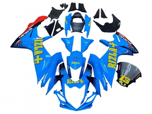 Purchase 2011-2024 Blue Gold Red Black Rizla Suzuki GSXR 600 / GSXR 750 Motorcycle Fairings UK