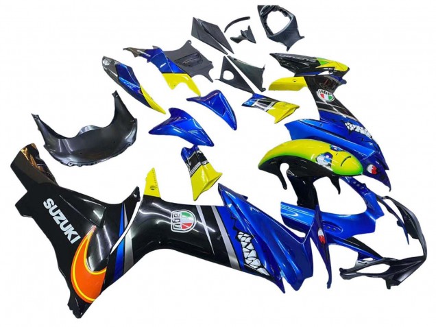 Purchase 2011-2024 Blue Yellow Suzuki GSXR 600 / GSXR 750 Motorcycle Fairings UK