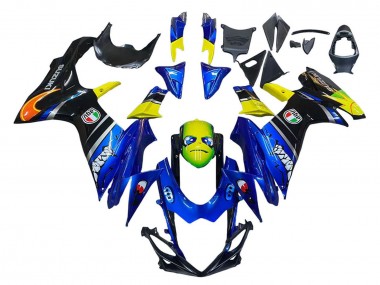 Purchase 2011-2024 Blue Yellow Suzuki GSXR 600 / GSXR 750 Motorcycle Fairings UK