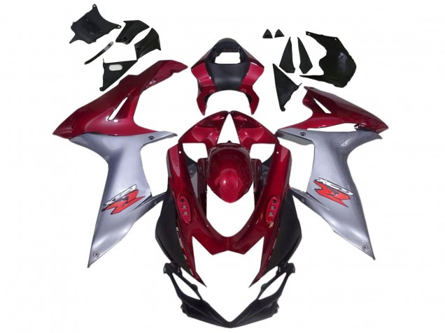 Purchase 2011-2024 Red Silver Suzuki GSXR 600 / GSXR 750 Motorcycle Fairings UK
