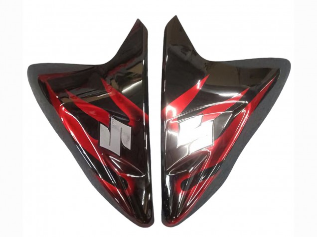 Purchase 2011-2024 Glossy Black Red Flame Suzuki GSXR 600 / GSXR 750 Motorcycle Fairings UK