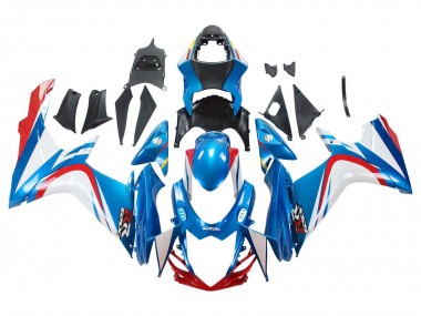 Purchase 2011-2024 Blue White Red Suzuki GSXR 600 / GSXR 750 Motorcycle Fairings UK