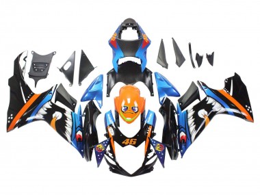 Purchase 2011-2024 Light Blue Orange Black White Shark 46 Suzuki GSXR 600 / GSXR 750 Motorcycle Fairings UK