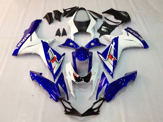 Purchase 2011-2024 Blue White Suzuki GSXR 600 / GSXR 750 Motorcycle Fairings UK