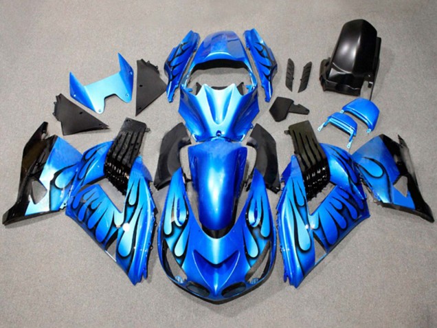 Purchase 2011-2024 Blue Black Flame Suzuki GSXR 600 / GSXR 750 Motorcycle Fairings UK