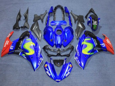Purchase 2015-2018 Grey Black Fiat Yamaha YZF R3/R25 Motorcycle Fairings UK