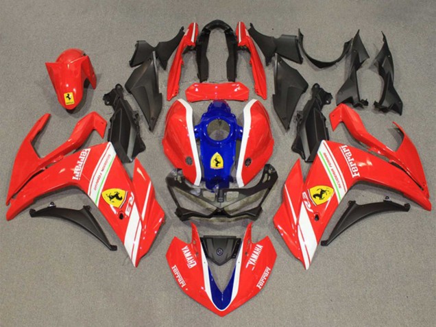 Purchase 2015-2018 Red White Blue Yamaha YZF R3/R25 Motorcycle Fairings UK