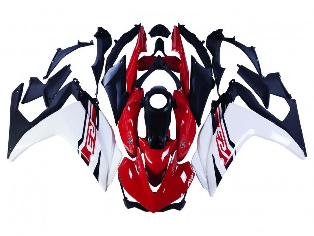 Purchase 2015-2018 White Red Matte Black Yamaha YZF R3/R25 Motorcycle Fairings UK