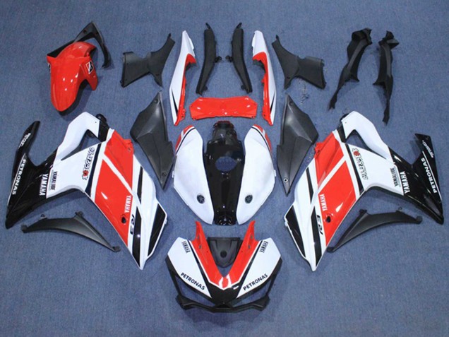 Purchase 2015-2018 White Red Black Petronas Yamalube Yamaha YZF R3/R25 Motorcycle Fairings UK
