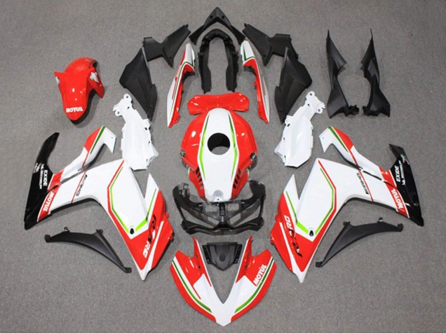 Purchase 2015-2018 White Red Green Black Motul Yamaha YZF R3/R25 Motorcycle Fairings UK