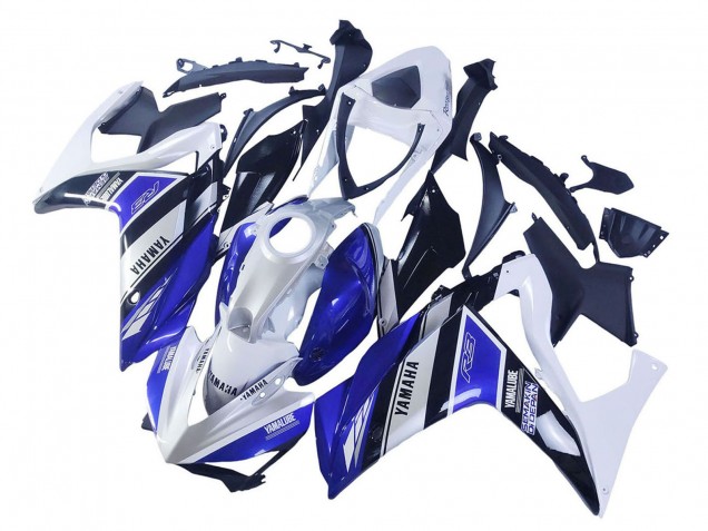 Purchase 2015-2018 White Blue Black Yamalube Yamaha YZF R3/R25 Motorcycle Fairings UK