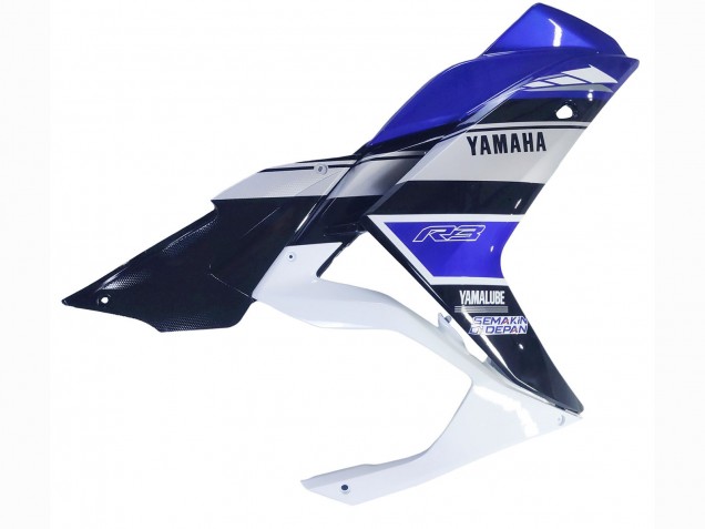 Purchase 2015-2018 White Blue Black Yamalube Yamaha YZF R3/R25 Motorcycle Fairings UK