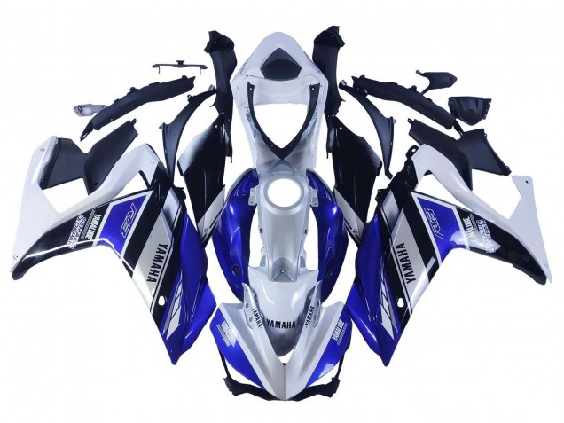 Purchase 2015-2018 White Blue Black Yamalube Yamaha YZF R3/R25 Motorcycle Fairings UK