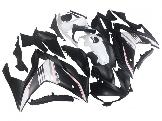 Purchase 2015-2018 White Red Matte Black Yamaha YZF R3/R25 Motorcycle Fairing UK
