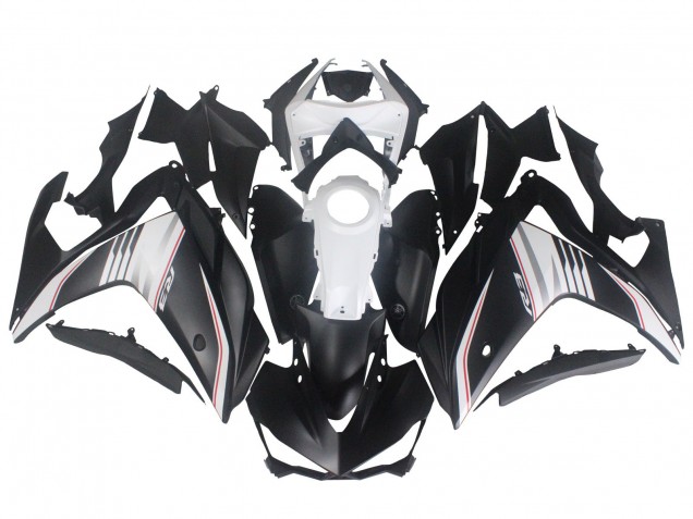 Purchase 2015-2018 White Red Matte Black Yamaha YZF R3/R25 Motorcycle Fairing UK