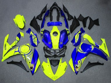 Purchase 2015-2018 Black Light Grey Red Bull Yamaha YZF R3/R25 Motorcycle Fairings UK