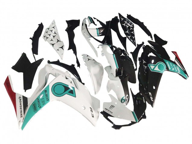 Purchase 2015-2018 White Green Glossy Black Yamaha YZF R3/R25 Motorcycle Fairings UK
