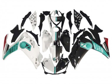 Purchase 2015-2018 White Green Glossy Black Yamaha YZF R3/R25 Motorcycle Fairings UK