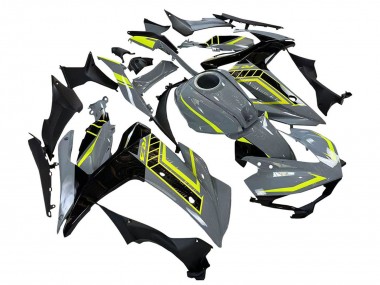 Purchase 2015-2018 Nardo Grey Neon Yellow Black Yamaha YZF R3/R25 Motorcycle Fairings UK