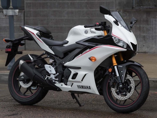 Purchase 2015-2018 White Red Yamaha YZF R3/R25 Motorcycle Fairings UK