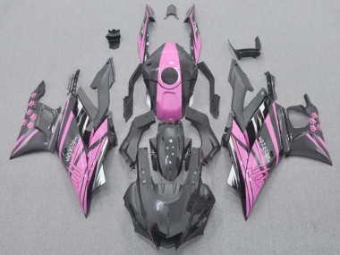Purchase 2015-2018 Pink Glossy Black Yamaha YZF R3/R25 Motorcycle Fairings UK