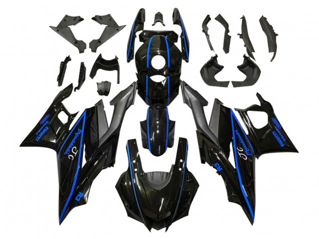 Purchase 2019-2021 Glossy Black Blue Matte Black Yamaha YZF R3/R25 Motorcycle Fairings UK