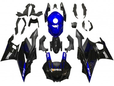 Purchase 2019-2021 Blue Black Carbon Fiber ENEOS Yamalube Yamaha YZF R3/R25 Motorcycle Fairings UK