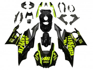 Purchase 2019-2021 Black Neon Yellow 46 Yamaha YZF R3/R25 Motorcycle Fairings UK