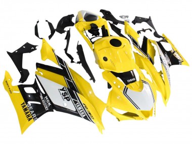 Purchase 2019-2021 Yellow White Black Stripe Yamaha YZF R3/R25 Motorcycle Fairings UK