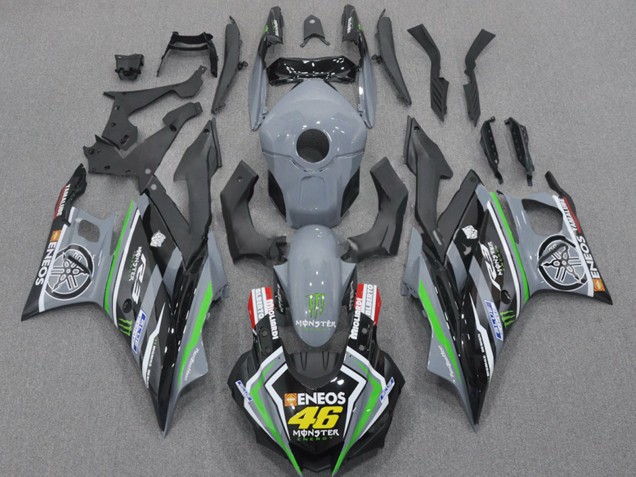Purchase 2022-2024 Black Grey Monster ENEOS 46 Yamaha YZF R3/R25 Motorcycle Fairings UK Purchase 2022-2024 Black Grey Monster ENEOS 46 Yamaha YZF R3/R25 Motorcycle Fairings UK