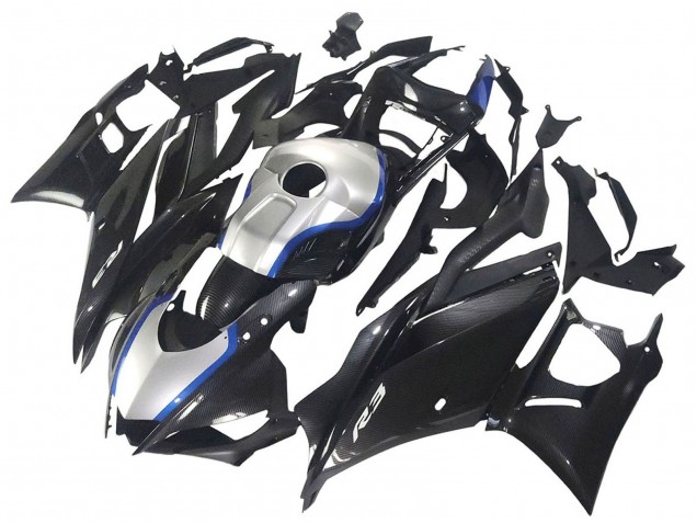 Purchase 2022-2024 Black Silver Blue Carbon Fiber Yamaha YZF R3/R25 Motorcycle Fairings UK Purchase 2022-2024 Black Silver Blue Carbon Fiber Yamaha YZF R3/R25 Motorcycle Fairings UK