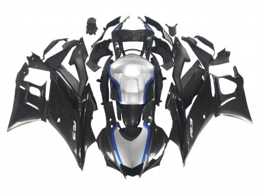 Purchase 2022-2024 Black Silver Blue Carbon Fiber Yamaha YZF R3/R25 Motorcycle Fairings UK