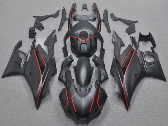 Purchase 2022-2024 Matte Black with Red Lines Yamaha YZF R3/R25 Motorcycle Fairings UK Purchase 2022-2024 Matte Black with Red Lines Yamaha YZF R3/R25 Motorcycle Fairings UK