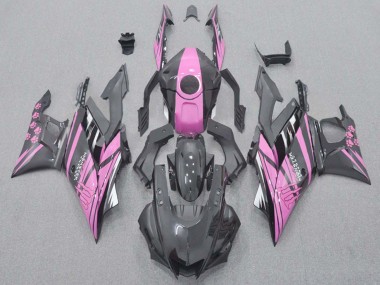 Purchase 2022-2024 Pink Black Monster Yamaha YZF R3/R25 Motorcycle Fairings UK