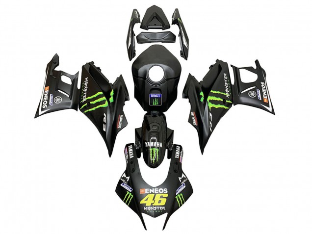 Purchase 2022-2024 Black Monster ENEOS 46 Yamaha YZF R3/R25 Motorcycle Fairings UK Purchase 2022-2024 Black Monster ENEOS 46 Yamaha YZF R3/R25 Motorcycle Fairings UK